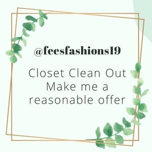 Closet clean out. Send me a reasonable offer.